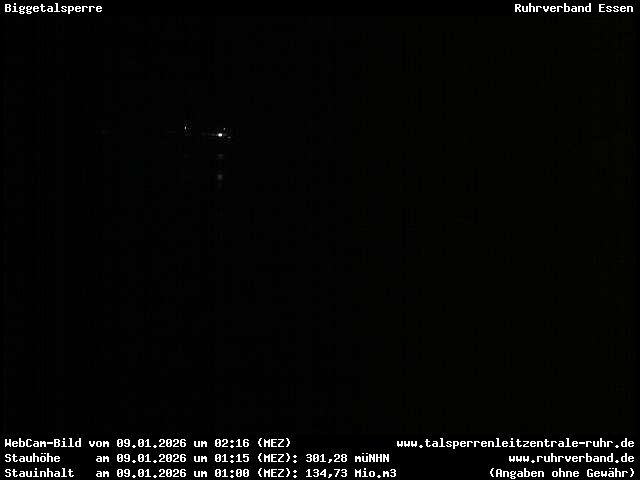 Archiv Foto Webcam Biggesee: Biggetalsperre