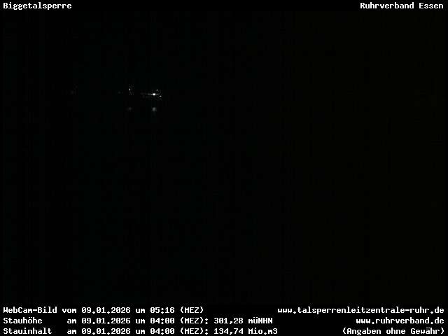 Archiv Foto Webcam Biggesee: Biggetalsperre