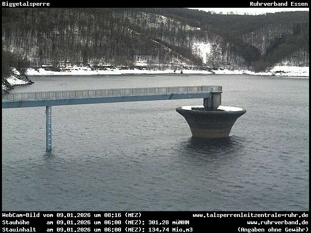 Archiv Foto Webcam Biggesee: Biggetalsperre