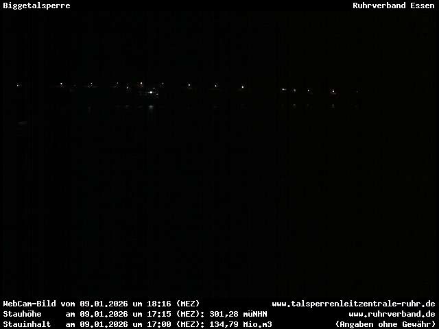 Archiv Foto Webcam Biggesee: Biggetalsperre