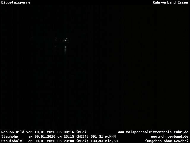 Archiv Foto Webcam Biggesee: Biggetalsperre