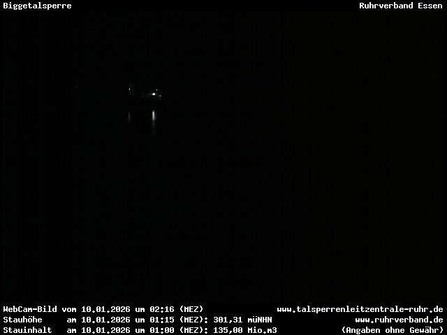 Archiv Foto Webcam Biggesee: Biggetalsperre