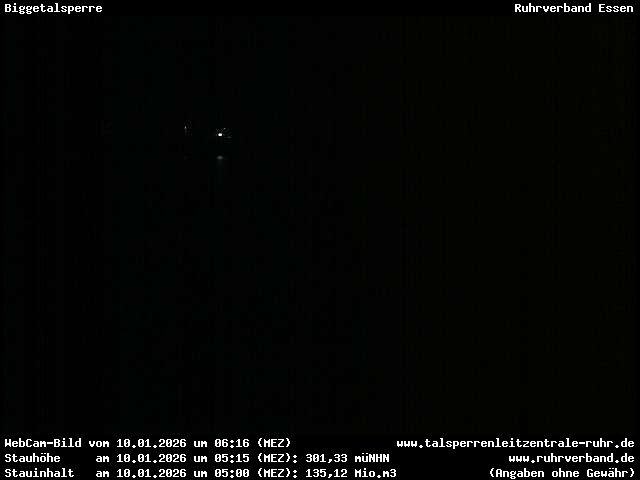 Archiv Foto Webcam Biggesee: Biggetalsperre