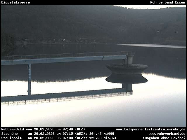 Archiv Foto Webcam Biggesee: Biggetalsperre