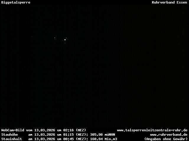 Archiv Foto Webcam Biggesee: Biggetalsperre