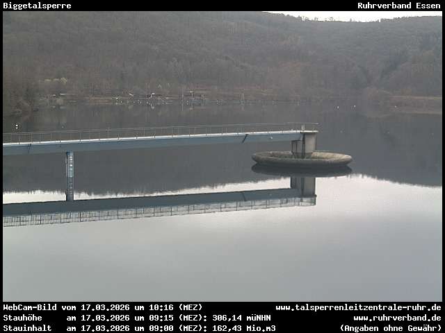 Archiv Foto Webcam Biggesee: Biggetalsperre