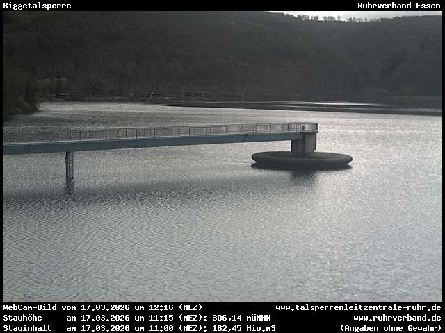 Archiv Foto Webcam Biggesee: Biggetalsperre