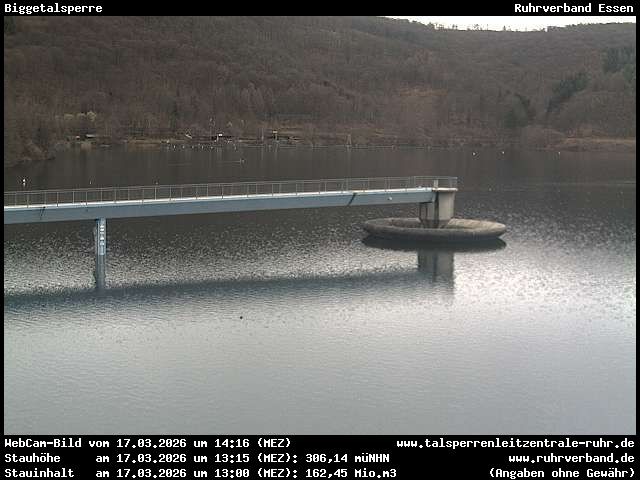 Archiv Foto Webcam Biggesee: Biggetalsperre