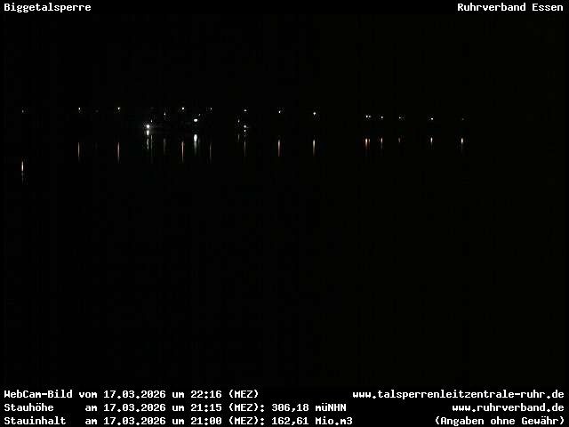 Archiv Foto Webcam Biggesee: Biggetalsperre