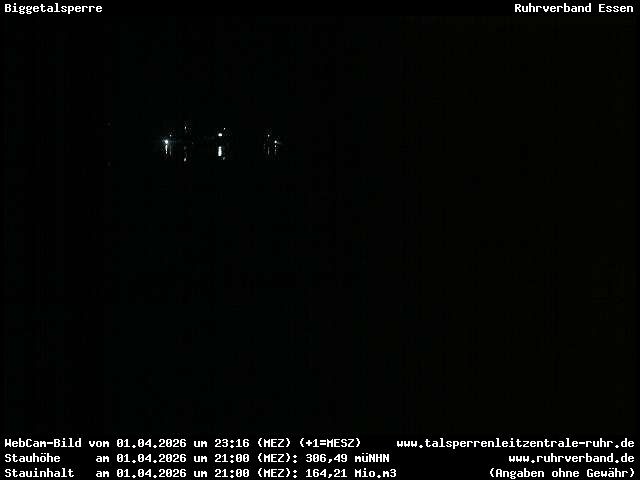 Archiv Foto Webcam Biggesee: Biggetalsperre