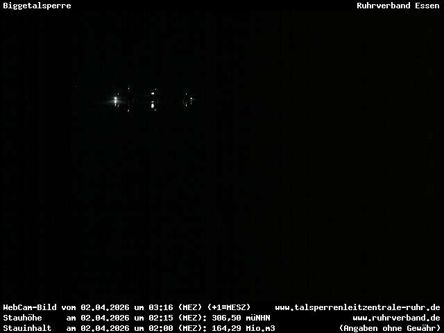 Archiv Foto Webcam Biggesee: Biggetalsperre