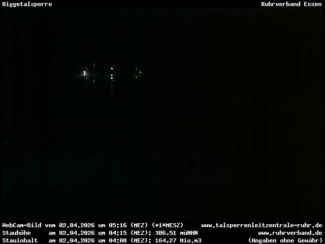 Archiv Foto Webcam Biggesee: Biggetalsperre