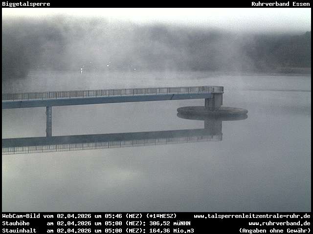 Archiv Foto Webcam Biggesee: Biggetalsperre