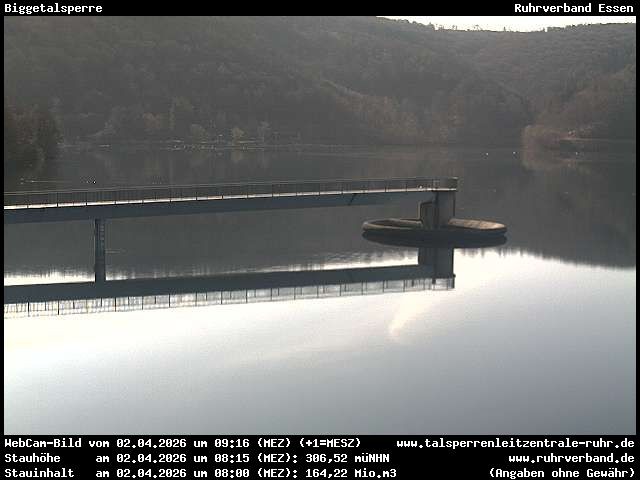 Archiv Foto Webcam Biggesee: Biggetalsperre