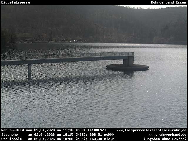 Archiv Foto Webcam Biggesee: Biggetalsperre