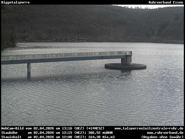 Archiv Foto Webcam Biggesee: Biggetalsperre