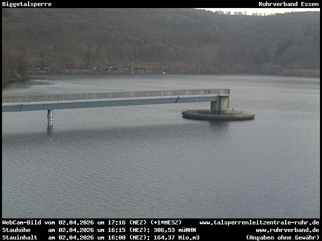 Archiv Foto Webcam Biggesee: Biggetalsperre