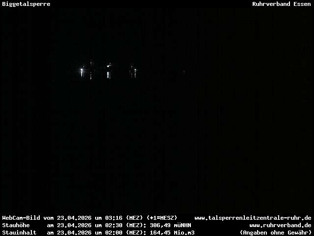 Archiv Foto Webcam Biggesee: Biggetalsperre