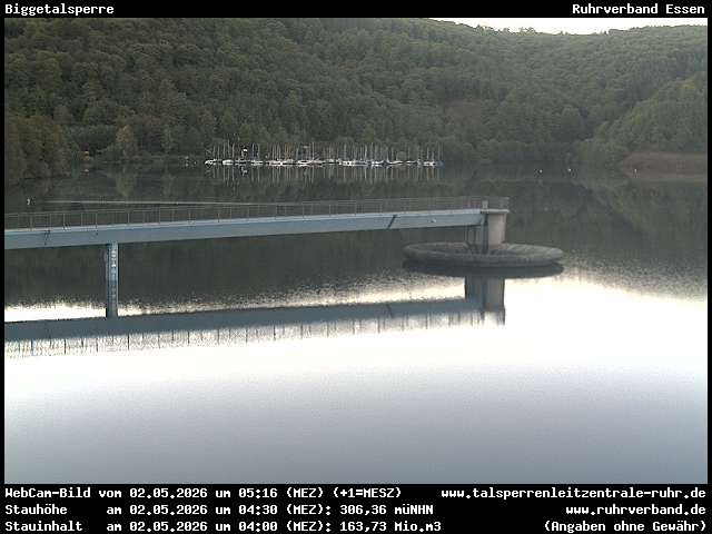 Archiv Foto Webcam Biggesee: Biggetalsperre