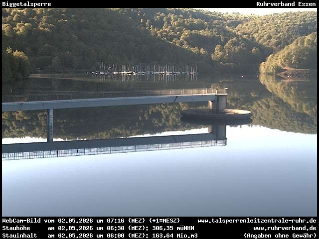Archiv Foto Webcam Biggesee: Biggetalsperre