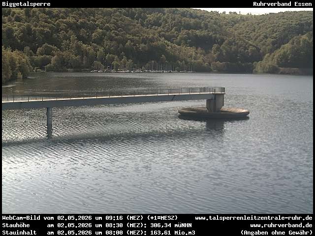Archiv Foto Webcam Biggesee: Biggetalsperre