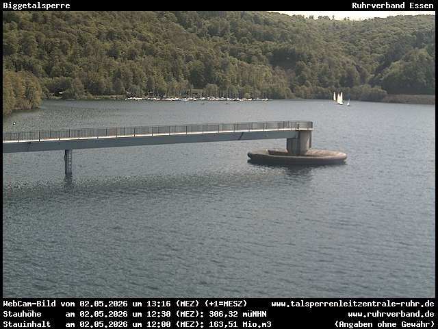 Archiv Foto Webcam Biggesee: Biggetalsperre
