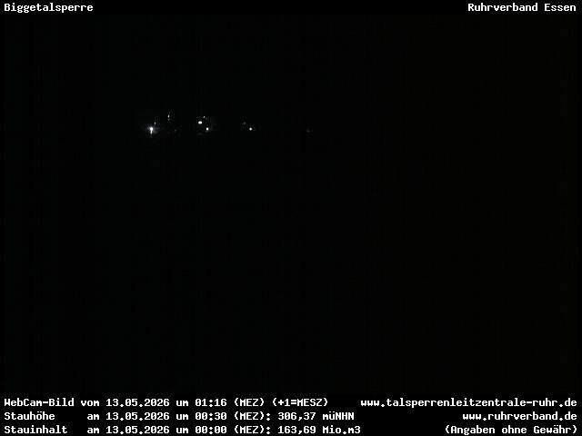 Archiv Foto Webcam Biggesee: Biggetalsperre