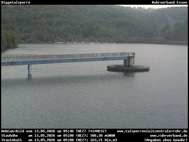Archiv Foto Webcam Biggesee: Biggetalsperre