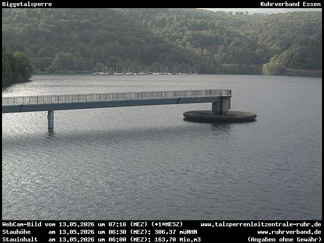 Archiv Foto Webcam Biggesee: Biggetalsperre