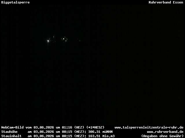 Archiv Foto Webcam Biggesee: Biggetalsperre