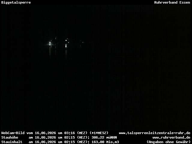 Archiv Foto Webcam Biggesee: Biggetalsperre