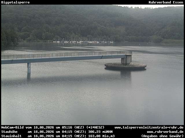 Archiv Foto Webcam Biggesee: Biggetalsperre