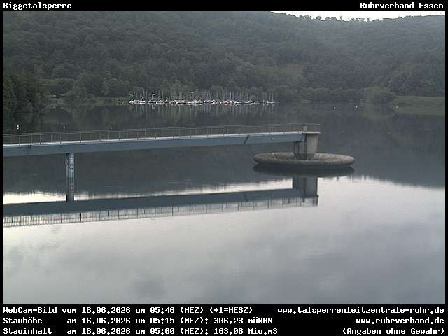 Archiv Foto Webcam Biggesee: Biggetalsperre