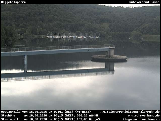 Archiv Foto Webcam Biggesee: Biggetalsperre