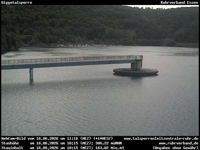 Archiv Foto Webcam Biggesee: Biggetalsperre