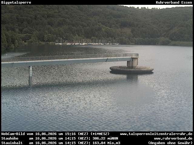 Archiv Foto Webcam Biggesee: Biggetalsperre