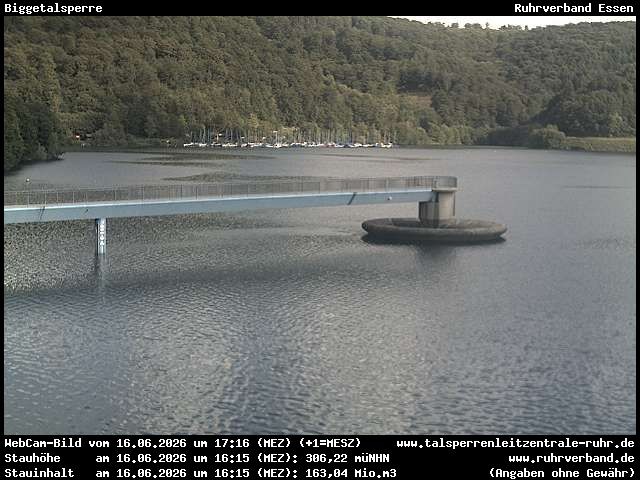 Archiv Foto Webcam Biggesee: Biggetalsperre