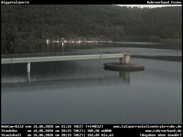 Archiv Foto Webcam Biggesee: Biggetalsperre