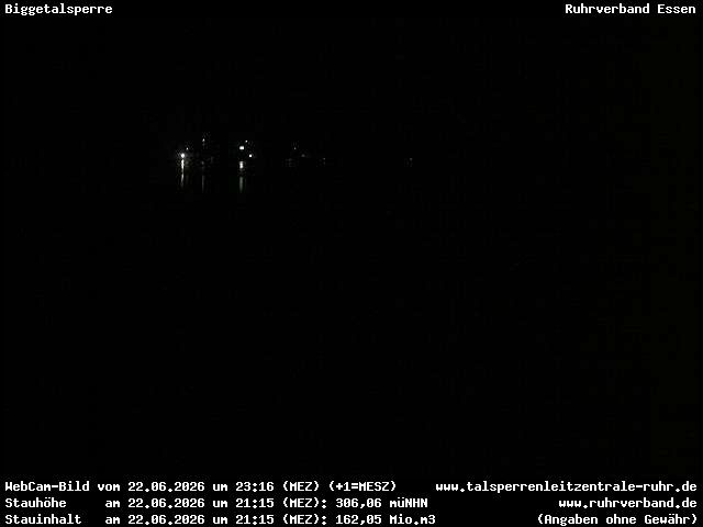 Archiv Foto Webcam Biggesee: Biggetalsperre