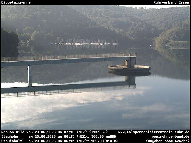Archiv Foto Webcam Biggesee: Biggetalsperre
