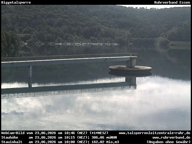 Archiv Foto Webcam Biggesee: Biggetalsperre