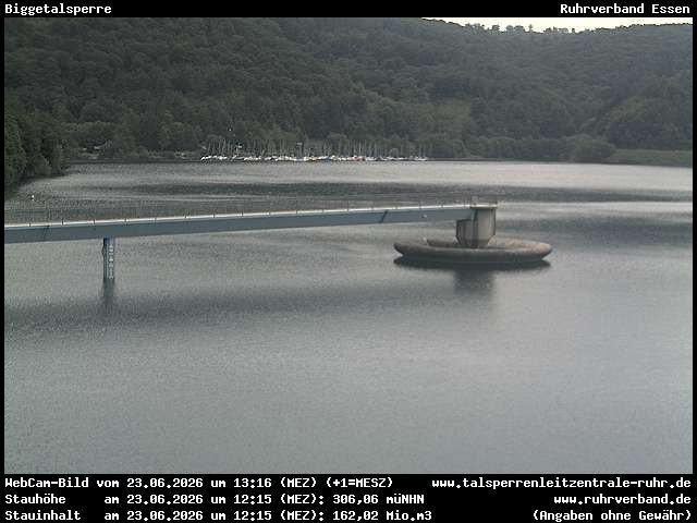 Archiv Foto Webcam Biggesee: Biggetalsperre