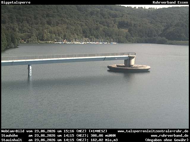 Archiv Foto Webcam Biggesee: Biggetalsperre