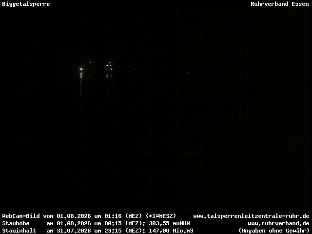 Archiv Foto Webcam Biggesee: Biggetalsperre