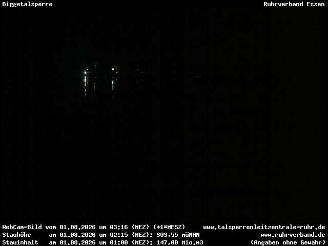 Archiv Foto Webcam Biggesee: Biggetalsperre