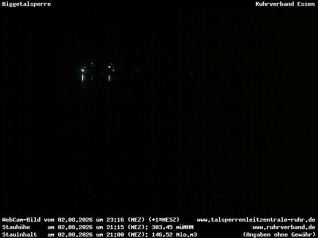 Archiv Foto Webcam Biggesee: Biggetalsperre