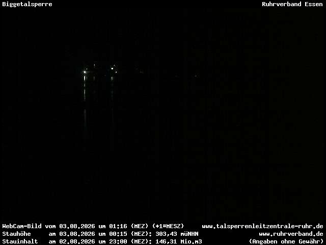 Archiv Foto Webcam Biggesee: Biggetalsperre