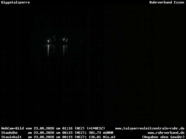 Archived image Webcam Lake Bigge - Dam