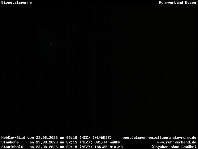 Archived image Webcam Lake Bigge - Dam