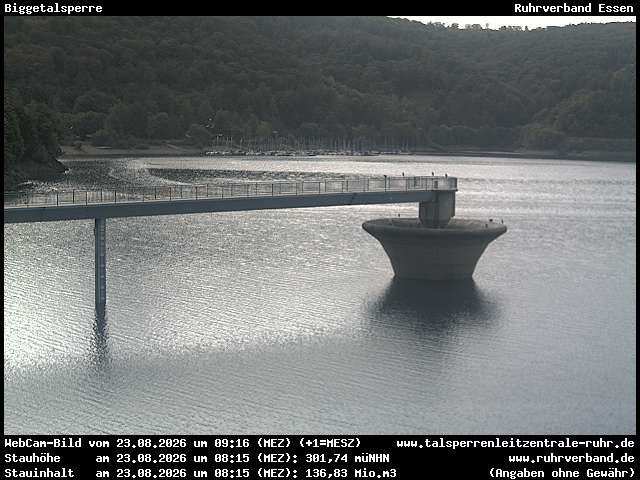Archived image Webcam Lake Bigge - Dam